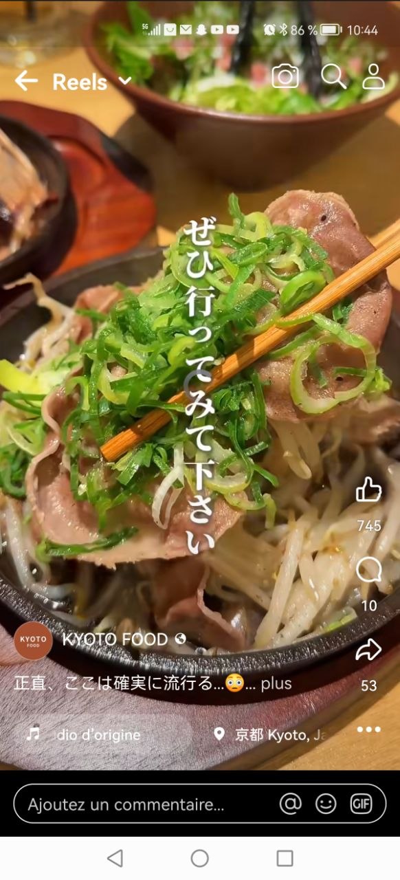 Bol gyudon Kyoto viande boeuf oignons